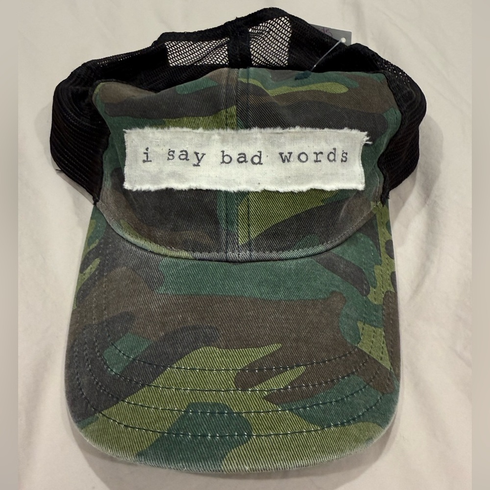 Camo Trucker Hat with Patch
